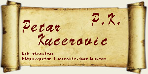 Petar Kućerović vizit kartica